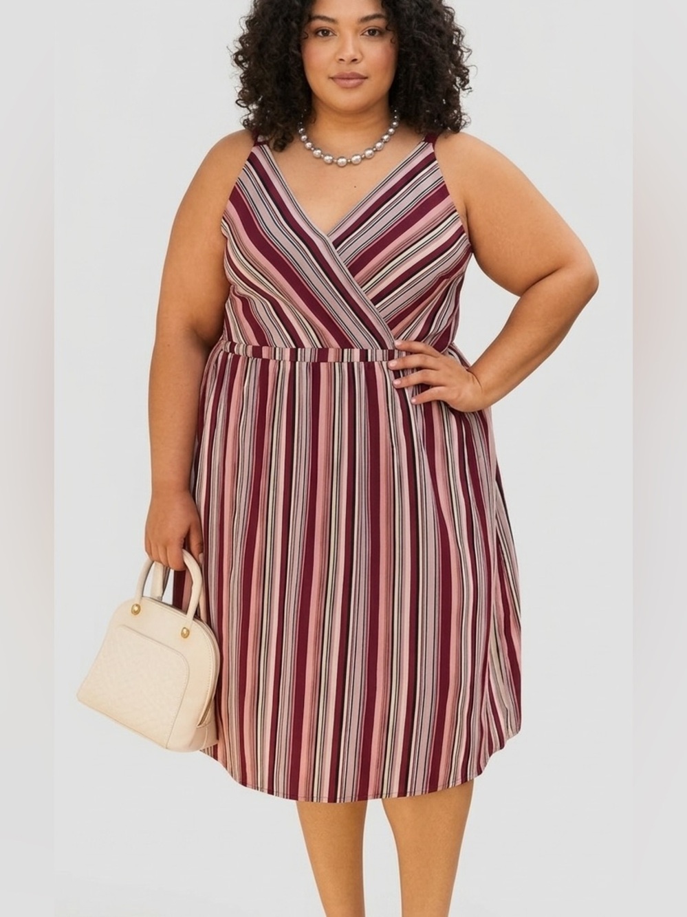 Maurices Striped Sleeveless Dress 2X